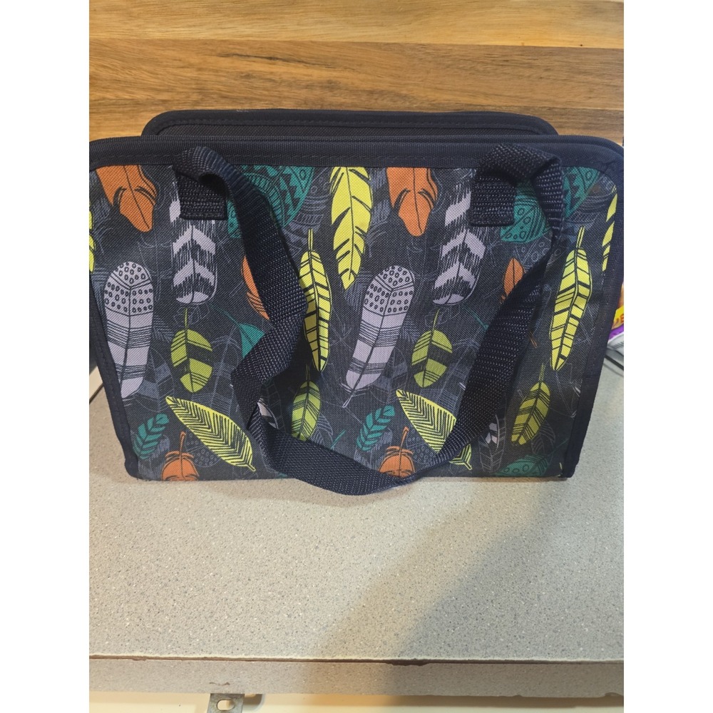 Thirty One Get Creative Caddy Falling Feathers Craft Bin Storage Organizer New